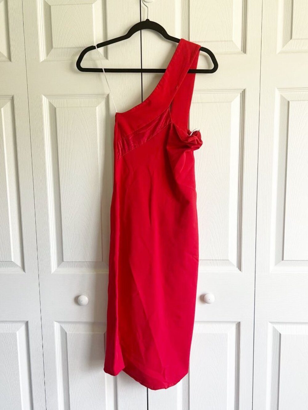 Cushnie Watermelon One Shoulder Sleeveless Pencil Dress Women's Size 2